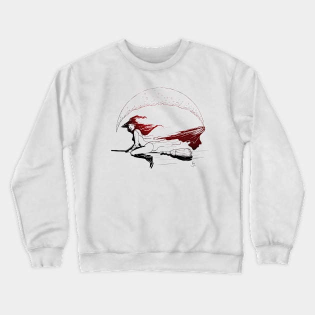 Witch Fly Crewneck Sweatshirt by Hellustrations